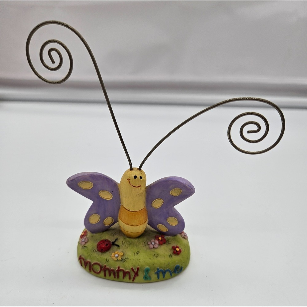 Skribbles Russ Berrie Mommy & Me Butterfly‎ Photo Holder Figurine Item 20340